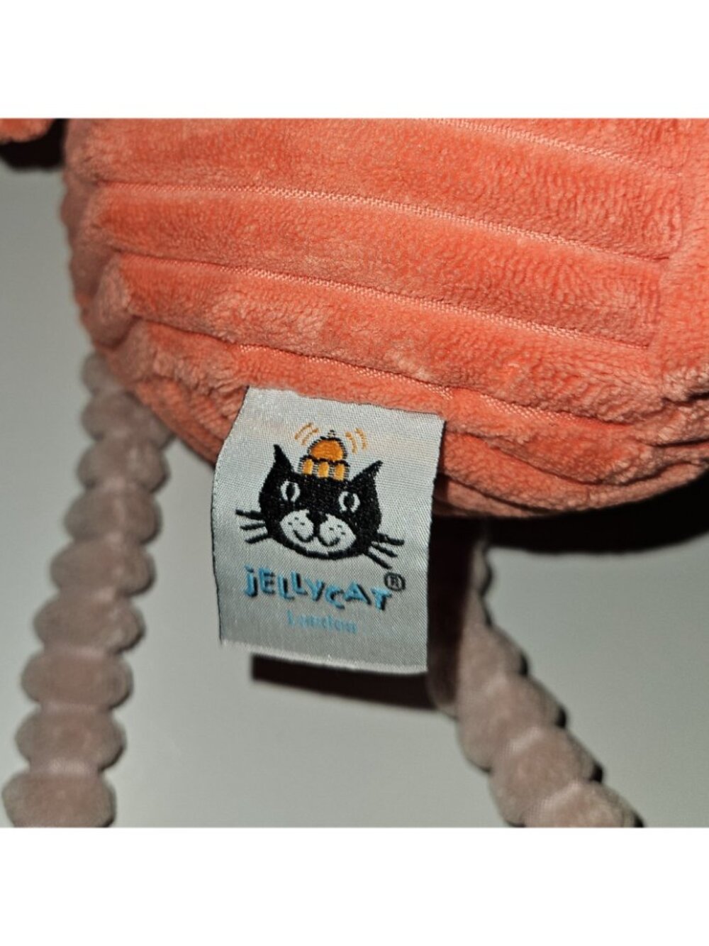 Jellycat Cordy Roy Flamingo Plush Ribbed Stuffed Animal Toy 18" Lovey Coral Pink - Picture 5 of 10